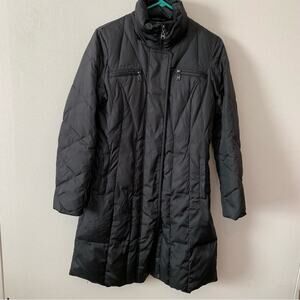 Marc New York Andrew Marc Black Down Puffer Jacket Longline